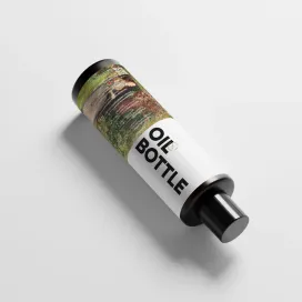 Bottle Black Glass Hair Oil 06